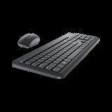 DELL KM3322W Keyboard & Mouse Combo, Anti-fade & Spill-resistant Keys Wireless Standard Laptop Keyboard Compatible with Desktop, Laptop, Mac with 1000 DPI Optical Mouse, 2.4GHz Wireless Receiver, Anti-fade & Spill-resistant Keys, up to 36-Month Battery Life, 128-bit AES Encryption(Black)