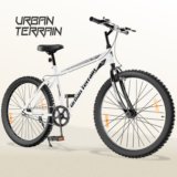 Urban Terrain Galaxy 26T High Performance MTB Cycles For Men With Complete Accessories 26 T (inch) Road Cycle(Single Speed, White, Rigid)