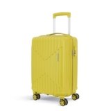 KAMILIANT by American Tourister Savvy|Cabin Trolley Bag Small Size (55 cms) for Travel| Hard Case Polypropylene (PP) Suitcase|360° 8-Wheel Spinner Luggage Trolley|Combination Lock|Cress Green