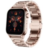 Fire-Boltt Rise Luxe Bluetooth Calling Smart Watch, 1.85”HD Display,AI Outfit Watch Face, 2 Looks in 1 Watch, Extra Straps at ₹99, 120+ Sports Modes, Metal Smartwatch for Men & Women (Rose Gold)