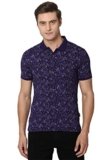 Van Heusen V Dot Men’s Slim Polo Shirt (VDKPESLF907191_Purple S)