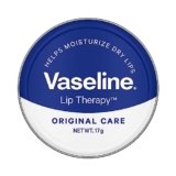 Vaseline Lip Tins Original Care, 17g | Infused with Vitamin E to Hydrate & Moisturize Dry Lips Transparent
