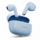 HAMMER New Ultra pods 2026 TWS Wireless Bluetooth Earbuds with Inbuilt Mic, 100H Standby Time, 50H Playtime, USB Type-C, 13mm Dynamic Drivers, BT v6.0, IPX5 Water-Resistant Earphones (Blue)