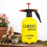 Crasts Pressure Spray Pump | Gardening Water Sprayer | Plant Water Sprayer for Home Garden | Spray Bottles for Lawn | Watering Can (2 Liter) (Yellow)