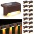 Desidiya® LED Outdoor UP Down Wall Light (Pack of 1) IP-65 Rainproof & Shockproof Alluminium Body 4 Way Exterior Wall Step Light Fixture (Warm White)