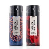 Wild Stone Legend And Ultra Sensual Long Lasting Body Deodorants For Men, Pack Of 2 (225 Ml Each) – Spray