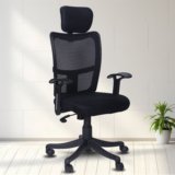 SUPREMA Study Arm Revolving High Back Chair Mesh Study Arm Chair(Black, DIY(Do-It-Yourself))