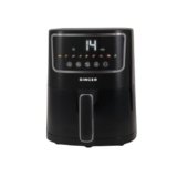 SINGER Electric Airfrio Air Fryer 1350W | 4.4L Basket | 100% Oil-Free Cooking | Digital Display | 10-in-1 Functions | 360° High-Speed Air Circulation | ISI Certified | 2 Years Warranty