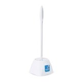 Cello Plastic Eco Round Toilet Brush with Holder Pack of 1, Blue |360 Degree Crimped Bristles, Easy to Hanging & Store Stand |Toilet Cleaning Brush for Western and Indian Toilet, Bathroom for Cleaning