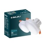 Bajaj Polycarbonate Celesta LED Deep Downlight 9W | for Smaller Spaces | LED Back-Lit Technology | Blue (Pack of 1)