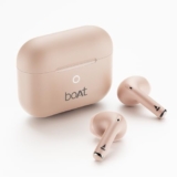 Boat Airdopes Joy v2 w/Up to 35H Battery, Pocketable Design, ASAP™ Charge, 13mm Drivers, Easy Touch Controls, ENx™ Tech, Beast™ Mode, IWP™ & App Support TWS Bluetooth Earbuds with mic (Dusty Rose)
