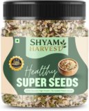 SHYAM HARVEST Mix seeds Basil Seeds, Black Cumin Seeds, Black Chia Seeds, Alphalpha Seeds, Brown Flax Seeds, Brown Chia Seeds, Breadfruit Seeds, Chia Seeds, Cumin Seeds, Cucumber Seeds(500 g)