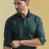 CAZZBA Men Solid Casual Blue Shirt