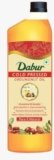 Dabur Pure & Unrefined Cold Pressed Groundnut Oil | 1L | Naturally Cholesterol Free | 1L | Rich Aroma & Flavour of Authentic Groundnuts | Contains Natural Antioxidants | Finest Quality Groundnuts | Naturally Rich in Unsaturated Fats