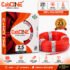 CabONE Lite 2.5 Sqmm Electrical Wire|90 MTR|Single Core|Copper|FR PVC Insulation Cables 2.5 sq/mm Red 300 ft. Wire(Red)