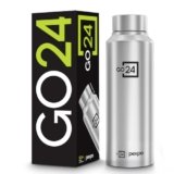 Go24 pexpo Stainless Steel Water Bottle Chromo Silver 750ml