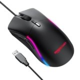 amazon basics Mini Ultralight Wired Gaming Mouse – 8500 DPI Optical Sensor with 6 Programmable Buttons