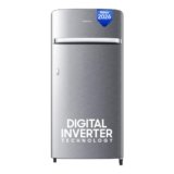 Samsung 189 L, 5 Star, Digital Inverter, Direct-Cool Single Door Refrigerator (RR21H2G25S8/HL, Silver, Elegant Inox, Single Touch Defrost, 2026 Model)