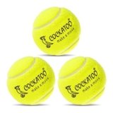 Cockatoo Rubber Cricket Tennis Ball, Construction of Tennis Ball for Cricket for Optimal Performance,Suitable for All Skill Levels. (120 Gr Per Ball -Pack of 3-Yellow)