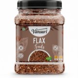 VANSURI Raw Flax seeds Rich in Omega 3, Zinc & Protein/ Alsi Seeds Brown Flax Seeds(1 kg)