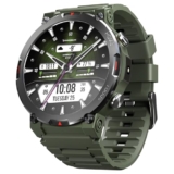 CrossBeats Everest 2.0-2026 Smart Watch for Men 1.43″ True AMOLED, Always ON Display Bluetooth Calling Rugged Outdoor Military Grade Certified Upto 15 Days Battery Life Smartwatch (Camo Green)