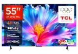 TCL 139 cm (55 inches) 4K Ultra HD Smart LED Google TV | 4K HDR | Dolby Vision & Atmos | Game Master | 60Hz MEMC | 55P6L