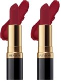 REVLON Super Lustrous Matte Lipstick, 80% Conditioning Ingredients, intance color, Waterproof, Long-Lasting, 100% Vegan Lipstick, It Is Royal (033), 4.25 gm (Pack of 2)