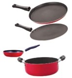 Nirlon Kitchen Accessories for Cooking pots and pan Combo Set of 4 Pieces (FT13_CT12_CVG_CS24)