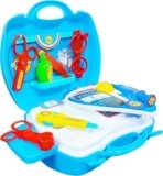 Niku Doctor Set Toys for Kids Girls Boys | Pretend Playset for Boys and Girls Aged 3+ Years | 18 Pieces Non-Toxic and Kids-Safe | Durable | Portable Suitcase | Multicolour