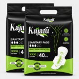KAJARU Sanitary Napkins for Heavy Flow, Leak-Free, Soft, Ultra Absorbent,320mm XXXL Sanitary Pad(Pack of 80)