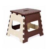 Lifelong 12 Inch Foldable Plastic Step Stool | Heavy Duty Folding Stool for Adults & Kids with Carry Handle | Anti-Skid Portable Multipurpose Sitting Stool for Kitchen, Bathroom, Home, Garden