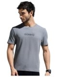 Men Wrinkle Resistant Moisture Wicking T-Shirt with Stylish Chest Logo|Men Sports Tshirt|Moisture Wicking T-Shirt