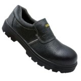 Jama Electrical Safety Shoe JS114, ESR up to 15kV | 200J Fiber Toe, Light Weight, Slip-On Leather Shoe, Self Cleaning Anti-Skid Sole | Size 06 UK/INDIA