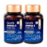 Geofit Omega 3 Fish Oil Capsules 30 Capsules (Pack of 2)