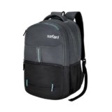 Safari Impact 35L Laptop Backpack Bag for Men & Women, School Bag for Boys & Girls, Ideal for Office/School/College, 3 Compartment Backpack with Rain Cover, Bottle Holder, & Organizer, Grey