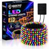 Gesto 25 Meter LED String Lights – Multicolor Led Fairy Lights for Decoration with 8 Modes Changer | 360° Glow Waterproof Lights for Home Decor Balcony Outdoor Christmas & Diwali Decoration-Pack of 1