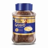 Tata Classic Instant Coffee, 90g Jar, Chicory Mix With Strong Taste & Rich Aroma, With Flavour Locked Decoction Crystals