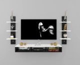 Odestar Odestar Engineered Wood TV Entertainment Unit Set Top Box Stand, Mounted TV Unit Engineered Wood TV Entertainment Unit(Finish Color – Black, DIY(Do-It-Yourself))