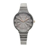 Titan Aura Quartz Analog Grey Dial Stainless Steel Strap Watch for Women-95245KM02
