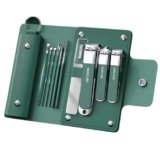 Premium Nail Clipper Kit – Stainless Steel Manicure & Pedicure Set – Nail Care Tools for Hand & Feet – Includes Clippers, Cuticle Trimmers, File, Tweezers for Facial, Hand & Foot Care