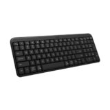 Logitech K250 Bluetooth Keyboard with Numpad, Easy Connectivity, Compact Wireless Keyboard Made with Recycled Plastic, Spill-Resistant, Comfortable Keys – Windows/MacOS – Graphite