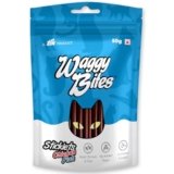 Waggy Bites Sticklets Dry Chicken and Fish Bites for Cats | No Added Sugar | Contains Taurine | 50 g | Pack of 2
