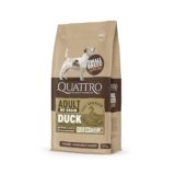 Quattro Dog Food for Small Breed Adult Dogs| 1.5KG | Duck Formula | Super Premium Dry Dog Food | High Protein | Complete & Balanced Nutrition | Healthy Digestion | Skin & Coat Health