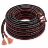 MOCKING BIRD 16 AWG Gauge Speaker Cable (40 Mtr)–2 Conductors Red Black Audio Cable, Low Voltage Copper Wire for Speaker, Home Theater, Car Audio, Amplifier, Receiver | (40 Mtr)