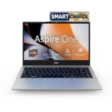 Acer Smartchoice Aspire One, AMD Ryzen 3-7320U, 8GB LPDDR5 RAM/ 256GB SSD, 14.0″/35.56cm TN HD Display, Win 11 Home, Pure Silver, 1.48KG, A114-43, Thin and Light Laptop