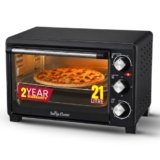 Surya Flame Zolo 21L OTG Oven for Kitchen, 1200W Compact Toaster Griller for Baking Pizza, Cake, Grilling | Auto-Shut Off with Ready Bell | Multi-Stage Heat Selection & Timer | 2 Year Warranty