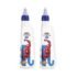 Clazkit Plastic Motivational 1000ml Water Bottle Blue & Pink – Time Markers & Inspirational Slogans Mentioned Encourages More Water Intake, Easy-to-Carry Handle- Set of 2