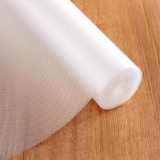 MollisHomes EVA Food Grade Washable Anti Slip Mat/Sheet for Fridge, Shelf Liner for Kitchen Shelves, Table, Kitchen Drawer mat, Wardrobe(Diamond Texture, Transparent) 5Mtr (500cm x 45cm)