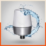 Bathla QuaSoft 3499 Shower & Tap Filter – Reduces Hair Fall and Protects Skin Against Hardwater (Silver, White)