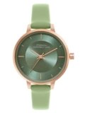 French Connection Helio Olive Green Round Dial Womens Analogue Watch FCN071NL